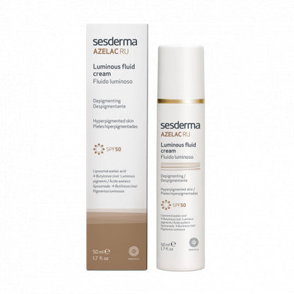 SESDERMA AZELAC RU LUMINOUS FLUID CREAM SPF50 | Izgaišmojošais fluīds, 50 ml